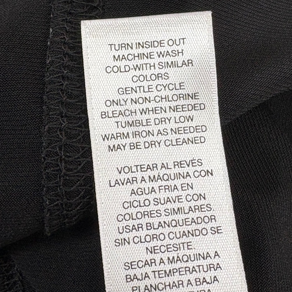 Chico's  Black Sleeveless Packable Button Up Stretch Shirt Maxi Dress Sz 2/US 14 - Picture 9 of 14